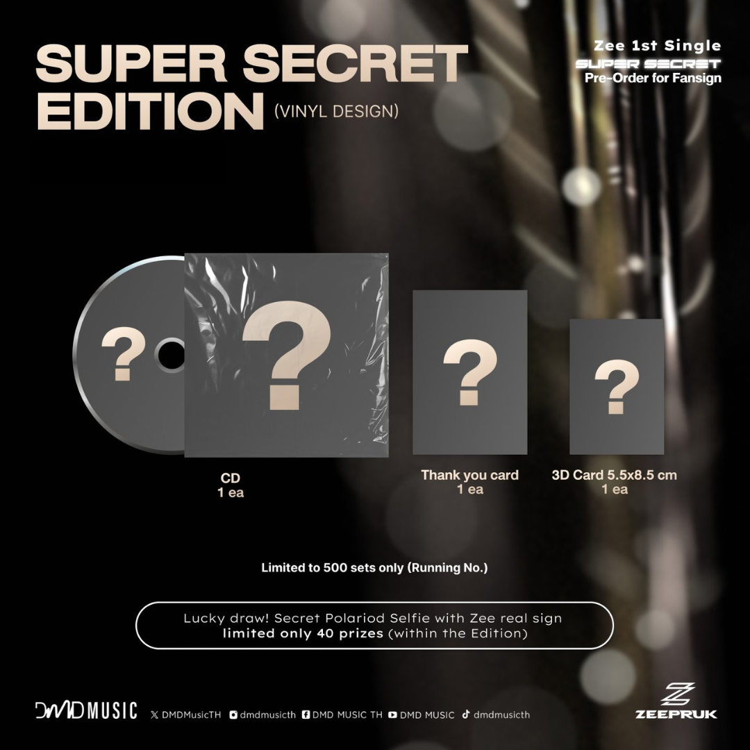 [PRE-ORDER] ZeePruk - 1st Single “Super Secret” BOX SET + Lucky Draw