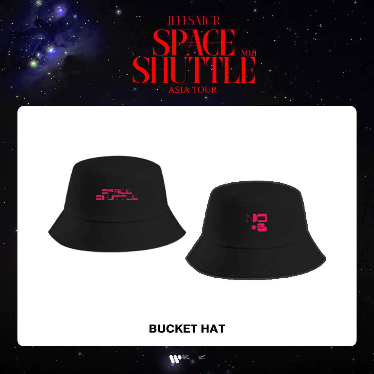 [PRE-ORDER] Jeff Satur - Asia Tour Bucket Hat + FREE Photocard GIFT