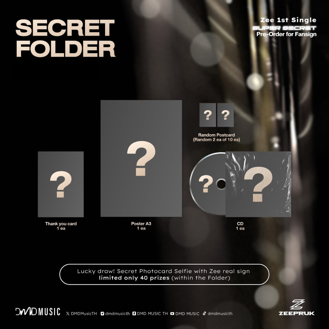 [PRE-ORDER] ZeePruk - 1st Single “Super Secret” BOX SET + Lucky Draw