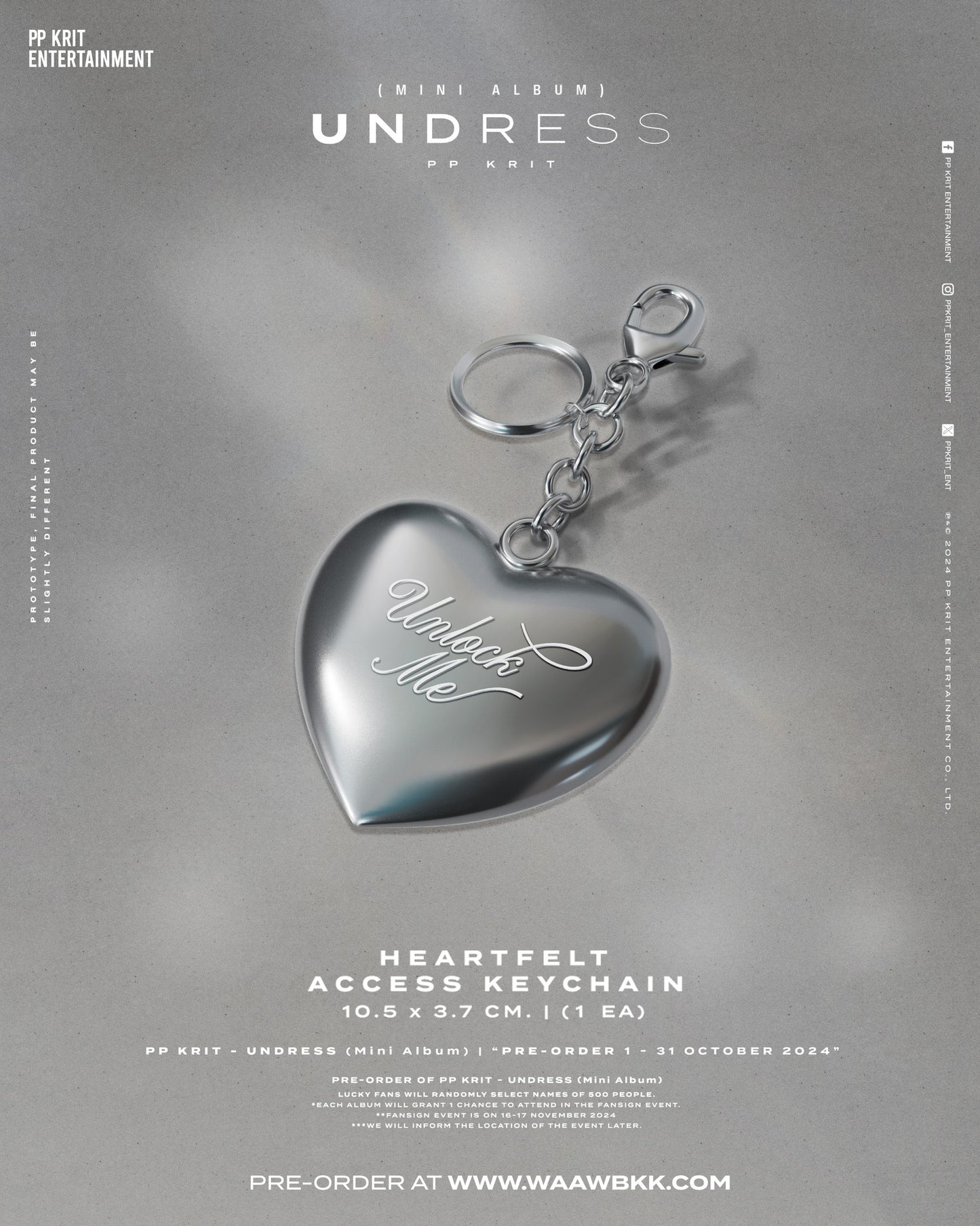 [PRE-ORDER] PP KRIT - UNDRESS (Mini Album) BOXSET