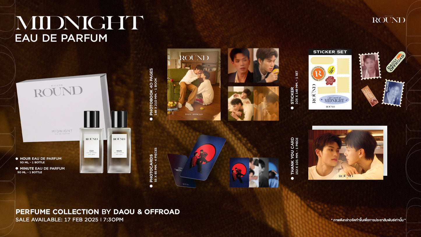 [PRE-ORDER] DoauOffroad - Maison Round Eau De Parfum (HOUR & MINUTE Ver.) [MIDNIGHT SET]