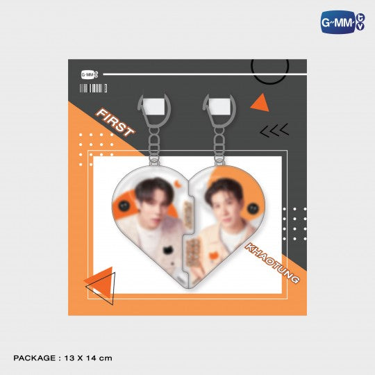 [PRE-ORDER] GMMTV - FIRSTKHAOTUNG HEART PUZZLE ACRYLIC KEYCHAIN | FIRST KHAOTUNG