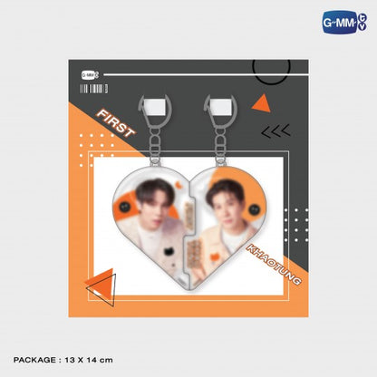 [PRE-ORDER] GMMTV - FIRSTKHAOTUNG HEART PUZZLE ACRYLIC KEYCHAIN | FIRST KHAOTUNG