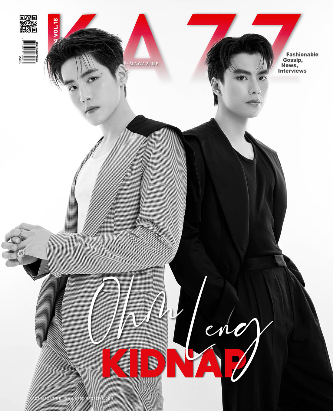 [PRE-ORDER] KAZZ Magazine No.204 ft. KIDNAP Ohm and Leng (OhmLeng) + FREE Postcard Gift