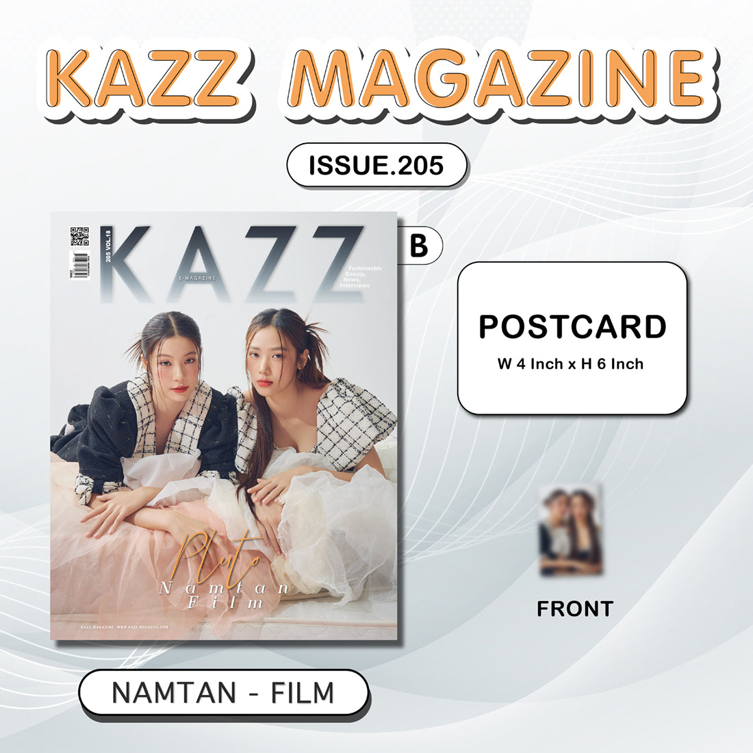 [PRE-ORDER] KAZZ Magazine No.205 PLUTO – Namtan Film (B)