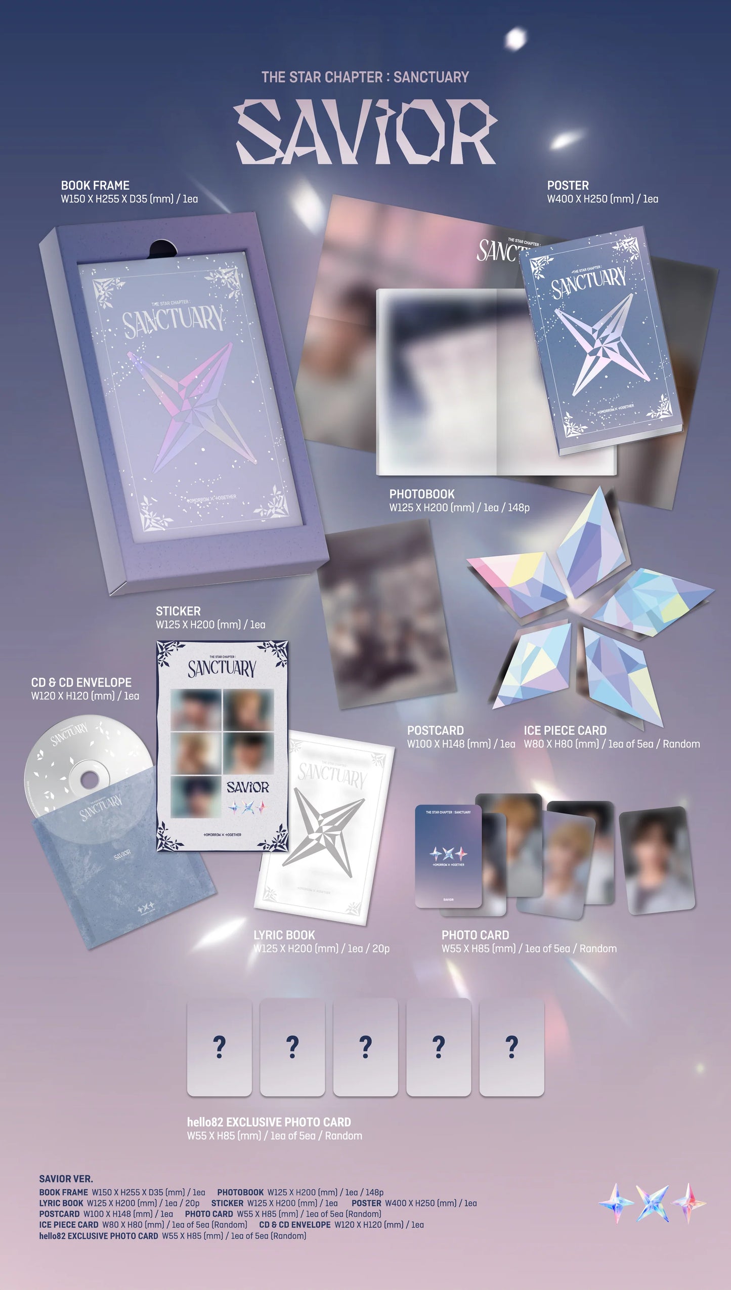 [PRE-ORDER] TOMORROW X TOGETHER 7th Mini Album [The Star Chapter: SANCTUARY] (Choose Your Version / Random / Set) + Pre-Order Benefits