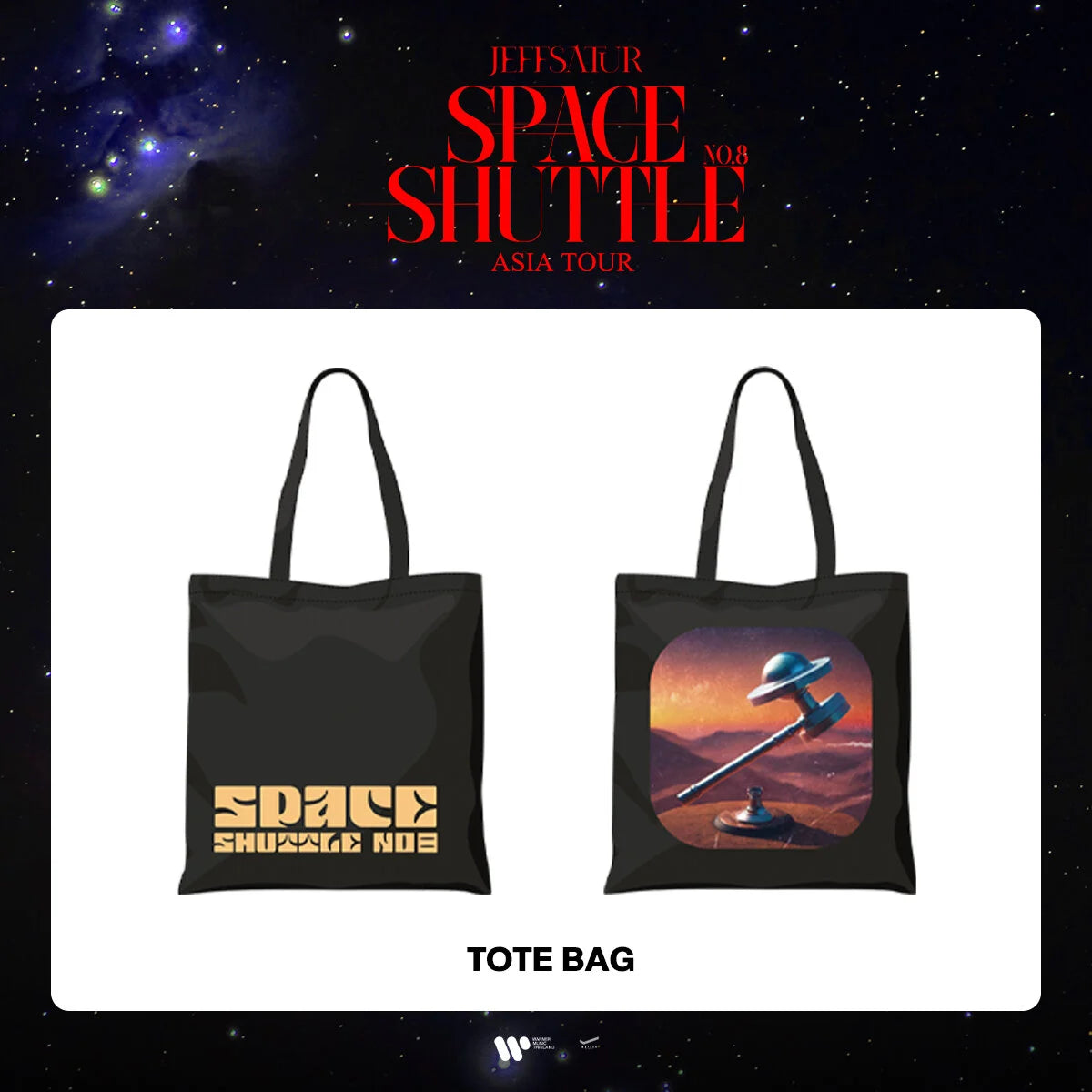 Jeff Satur - Asia Tour Tote Bag + FREE Photocard GIFT