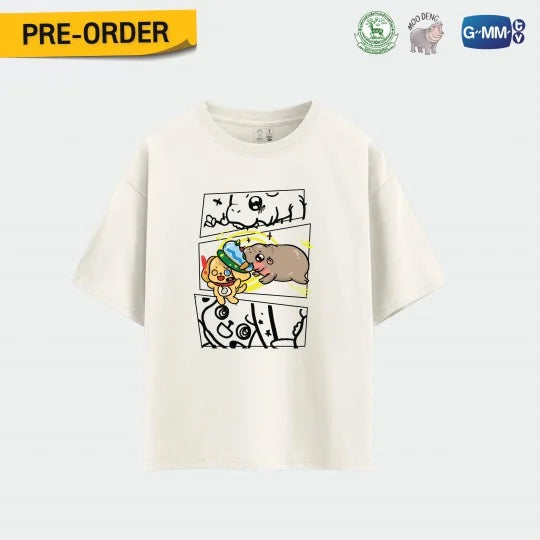 [PRE-ORDER] GMMTV - MOO DENG x OH-YEAH (OHM LENG) OFFICIAL T-SHIRT + FREE BONUS GIFTS