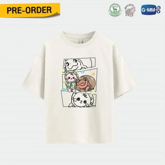 [PRE-ORDER] GMMTV - MOO DENG x BABII (OFF GUN) OFFICIAL T-SHIRT + FREE BONUS GIFTS