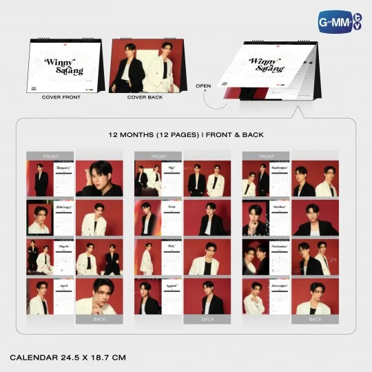 [PRE-ORDER] GMMTV - WINNY SATANG OFFICIAL CALENDAR 2025 (Special Gift: 1 Exclusive Photocard)