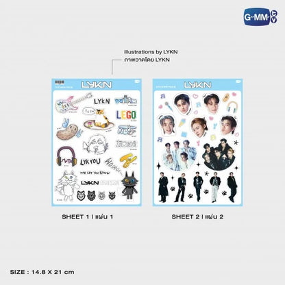 [PRE-ORDER] GMMTV - LYKN STICKER SET | LYKN UNLEASHED CONCERT