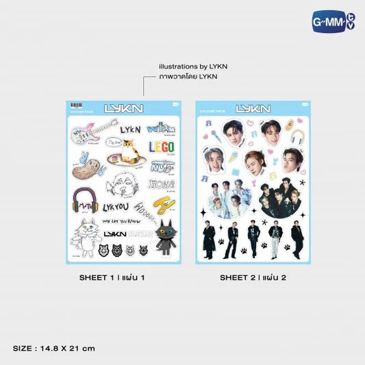 [PRE-ORDER] GMMTV - LYKN STICKER SET | LYKN UNLEASHED CONCERT