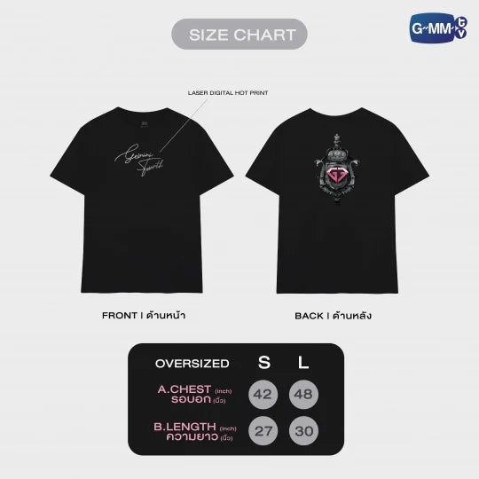 [PRE-ORDER] GMMTV - GEMINI FOURTH RUN THE WORLD CONCERT OFFICIAL T-SHIRT