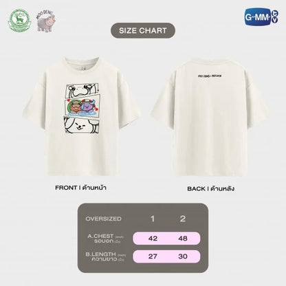 [PRE-ORDER] GMMTV - MOO DENG x AVOCEAN (JIMMY SEA) OFFICIAL T-SHIRT + FREE BONUS GIFTS