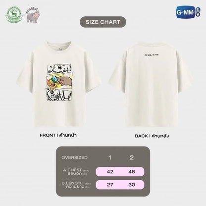 [PRE-ORDER] GMMTV - MOO DENG x OH-YEAH (OHM LENG) OFFICIAL T-SHIRT + FREE BONUS GIFTS