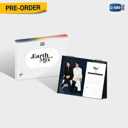 [PRE-ORDER] GMMTV - EARTH MIX OFFICIAL CALENDAR 2025 (Special Gift: 1 Exclusive Photocard)