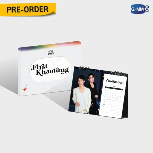 [PRE-ORDER] GMMTV - FIRST KHAOTUNG OFFICIAL CALENDAR 2025 (Special Gift: 1 Exclusive Photocard)