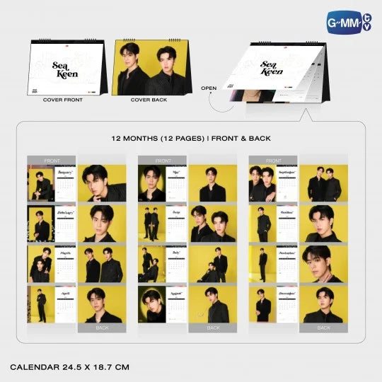 [PRE-ORDER] GMMTV - SEA KEEN OFFICIAL CALENDAR 2025 (Special Gift: 1 Exclusive Photocard)