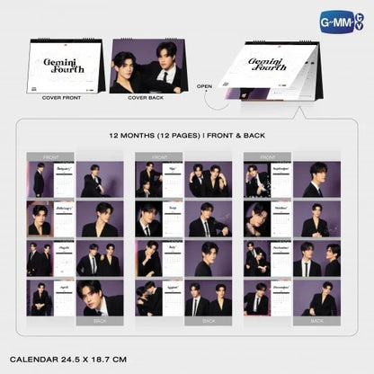 [PRE-ORDER] GMMTV - GEMINI FOURTH OFFICIAL CALENDAR 2025 (Special Gift: 1 Exclusive Photocard)