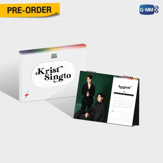 [PRE-ORDER] GMMTV - KRIST SINGTO OFFICIAL CALENDAR 2025 (Special Gift: 1 Exclusive Photocard)