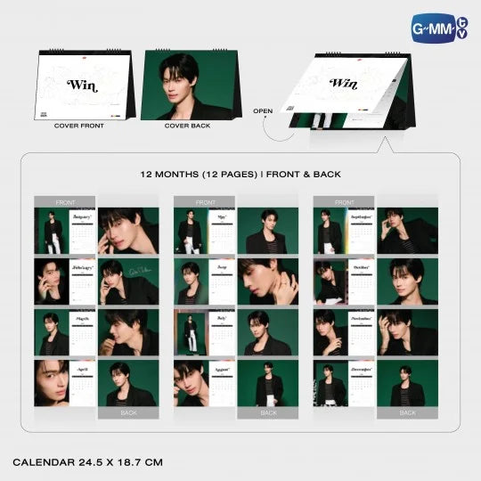 [PRE-ORDER] GMMTV - WIN METAWIN OFFICIAL CALENDAR 2025 (Special Gift: 1 Exclusive Photocard)